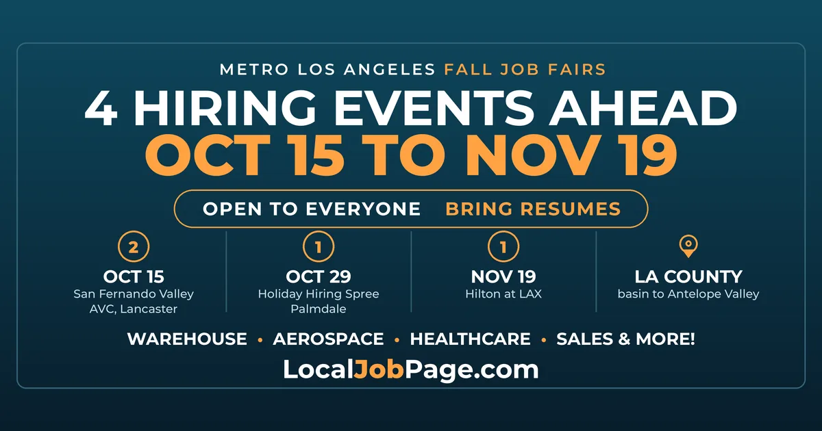 Fall 2026 Los Angeles Job Fairs & Hiring Events: Your Complete Guide